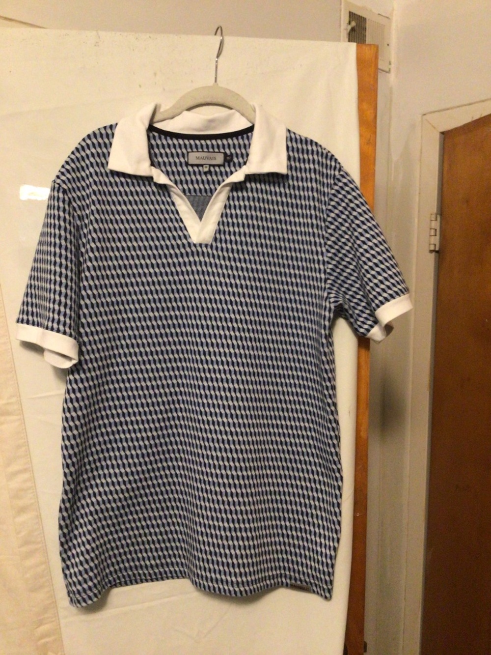 MAUVAIS “ Matteo Polo in Blue” slim fit with stretch